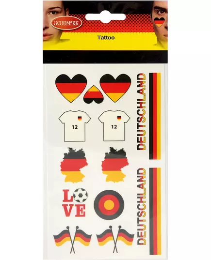 Tillfälliga tatueringar Tysklandssupporter