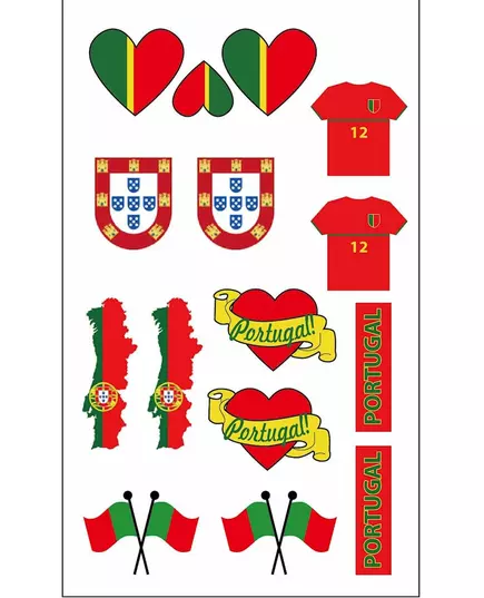Tillfälliga tatueringar supporter Portugal