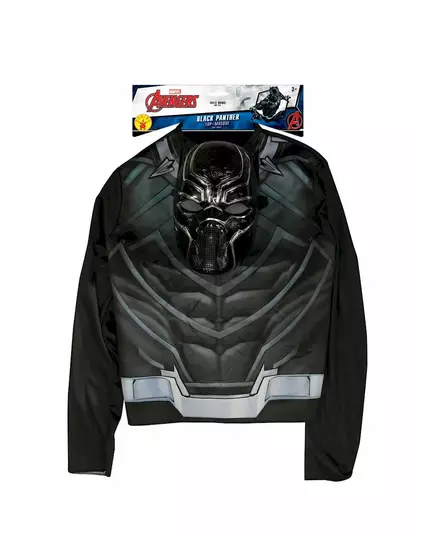 Topp med Black Panther™-mask pojke