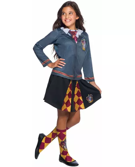 Topp med kjol Gryffindor Harry Potter™ flicka, Storlek: 5-6 år (110 till 116 cm)