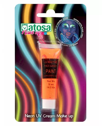 Neonorange UV-smink i tub