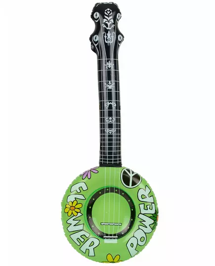 Uppblåsbart orange hippiebanjo, Färg: Rosa