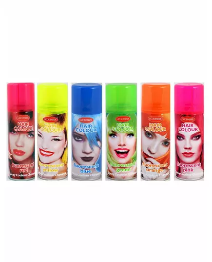 Fluorescerande färgspray för hår 125 ml, Färg: Neonrosa