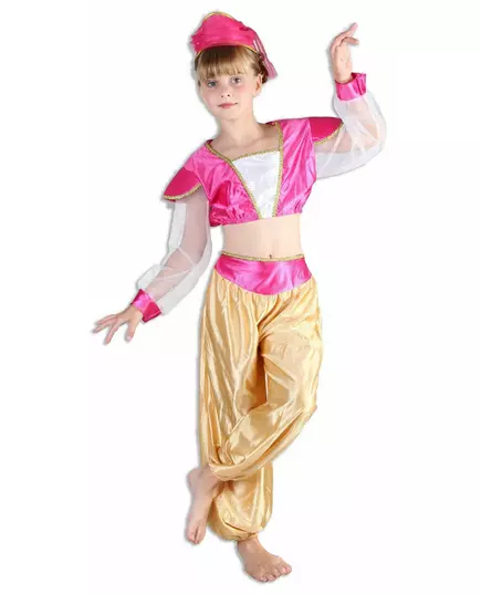 Lyxig maskeraddräkt orientalisk dansare flicka, Storlek: 10-12 år (130-140 cm)