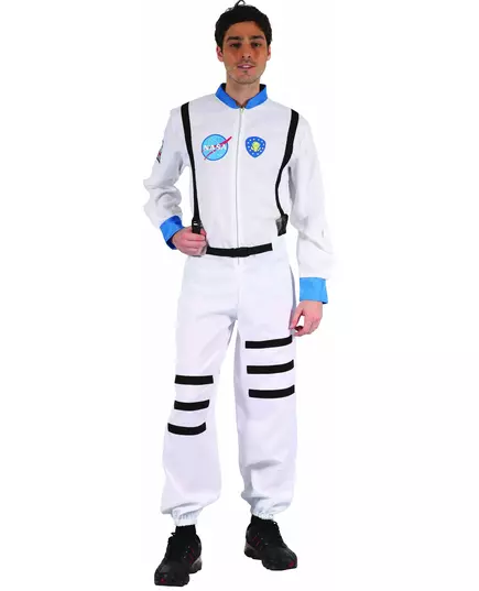 Rymdastronautmaskeraddräkt herr, Storlek: Large
