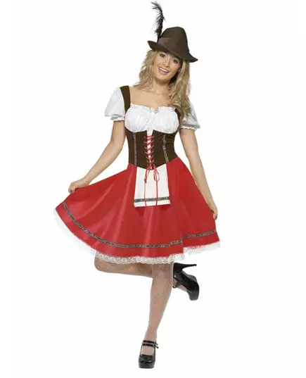 Klassisk bayersk maskeraddräkt dam, Storlek: Small