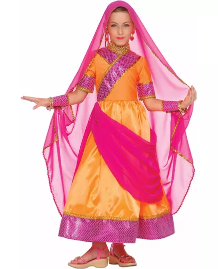 Bollywood-maskeraddräkt barn, Storlek: 8-10 år (146 cm)
