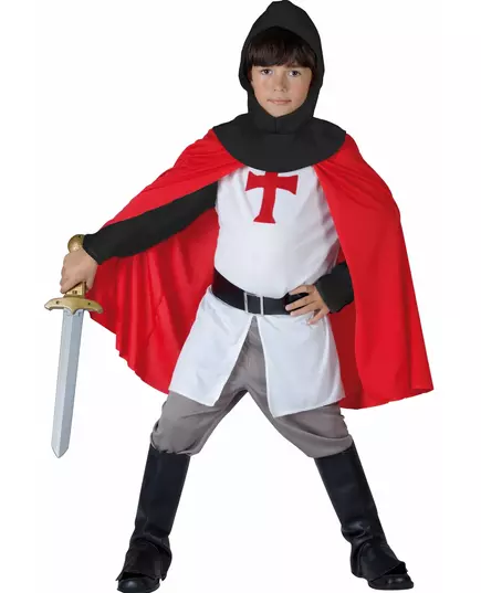 Korsriddarmaskeraddräkt pojke, Storlek: 4-6 år (110-120 cm)