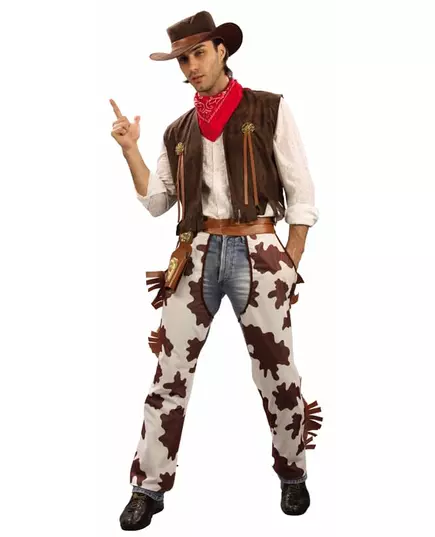 Klassisk cowboymaskeraddräkt herr, Storlek: Small