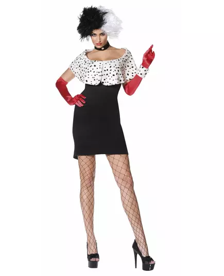 Sexig maskeraddräkt Cruella dam, Storlek: S