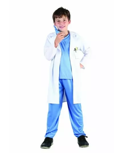 Doktor-maskeraddräkt pojke, Storlek: 7-9 år (120-130 cm)