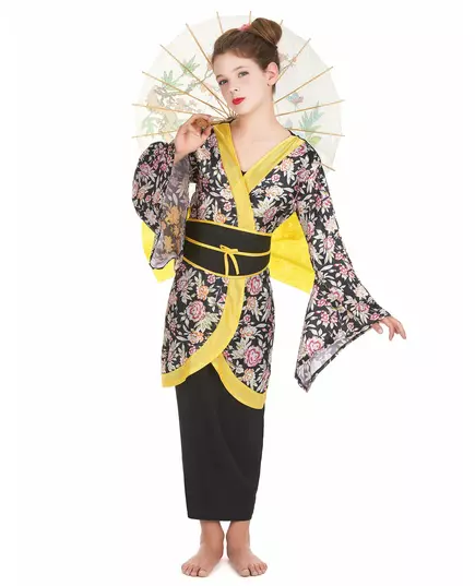 Japansk maskeraddräkt för flicka, Storlek: 7-9 år (120-130 cm)