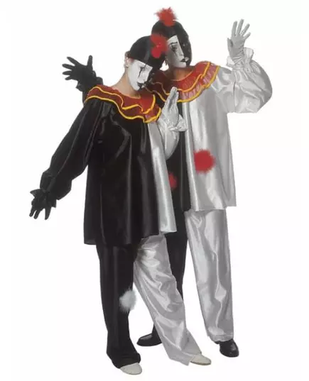 Maskeraddräkt pierrot vuxen, Storlek: L