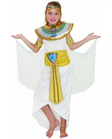 Egyptisk maskeraddräkt flicka, Storlek: 10-12 år (130-140 cm)