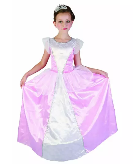 Maskeraddräkt prinsessa rosa och vit flicka, Storlek: 10-12 år (130-140 cm)