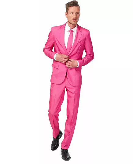 Rosa Mr. Solid-kostym herr Suitmeister™, Storlek: Large (EU 52-54)