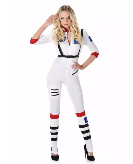 Sexig astronautmaskeraddräkt för dam, Storlek: Large