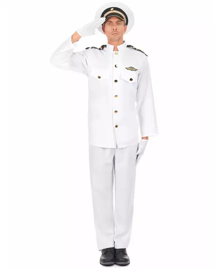 Maskeraddräkt marinens officersuniform herr, Storlek: Medium/Large