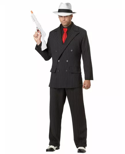 Gangstermaskeraddräkt herr, Storlek: M