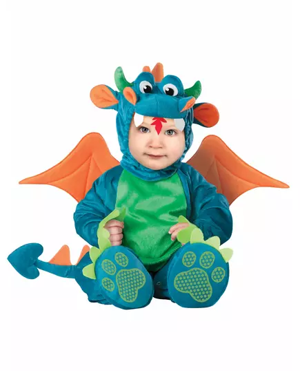 Lyxig drakmaskeraddräkt för baby, Storlek: 6-12 månader(66-74 cm)