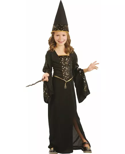 Maskeraddräkt trollkvinna flicka, Storlek: 7-9 år (120-130 cm)