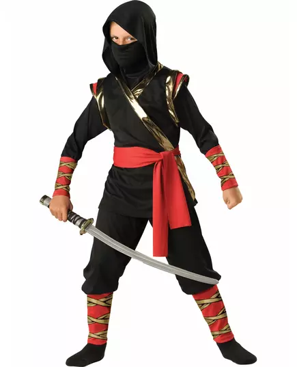 Ninja-maskeraddräkt barn, Storlek: 4 år (99-104 cm)