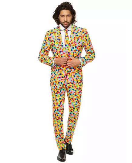 Maskeraddräkt Mr. Confetteroni herr Opposuits™, Storlek: Medium/Large (EU 52)