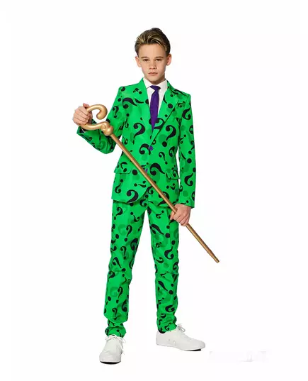 Mr. Riddler™-dräkt för barn Suitmeister™, Storlek: 12-14 år (146-152cm)