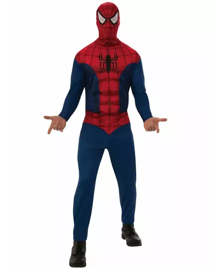 Klassisk Spider-Man™-maskeraddräkt vuxen, Storlek: X-Large