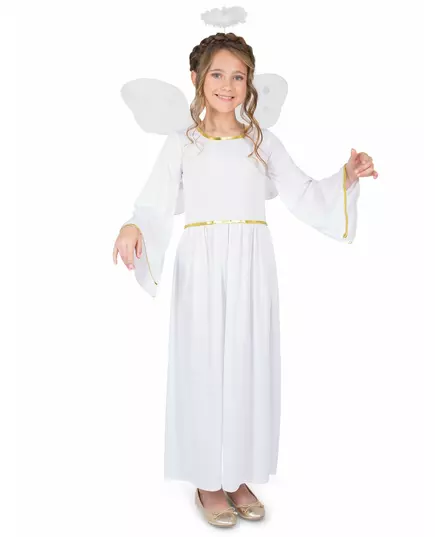 Maskeraddräkt himmelsängel flicka, Storlek: 7-8 år (128 cm)