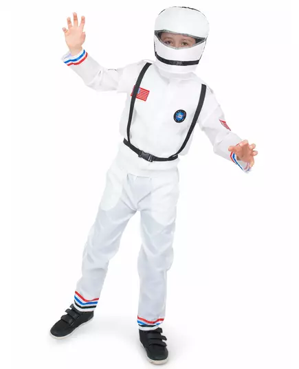 Astronautmaskeraddräkt i rymden barn, Storlek: 3-4 år(104 cm)