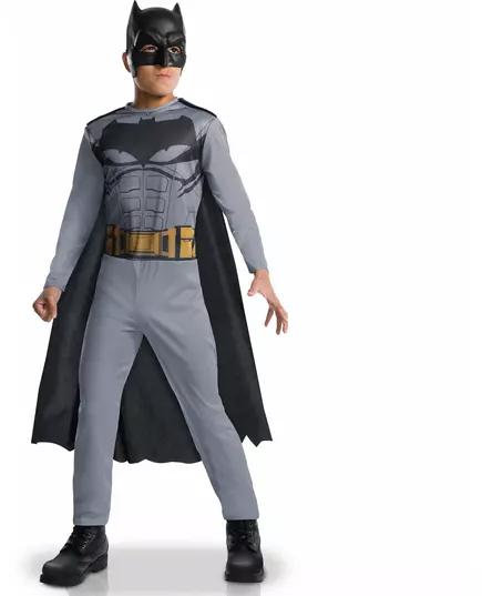 Klassisk Batman Justice League™-maskeraddräkt pojke, Storlek: 5-6 år (110 till 116 cm)