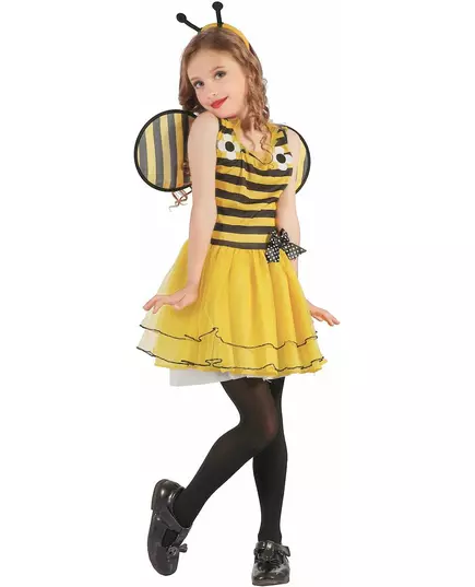 Maskeraddräkt humla med blommor flicka, Storlek: 10-12 år (130-140 cm)