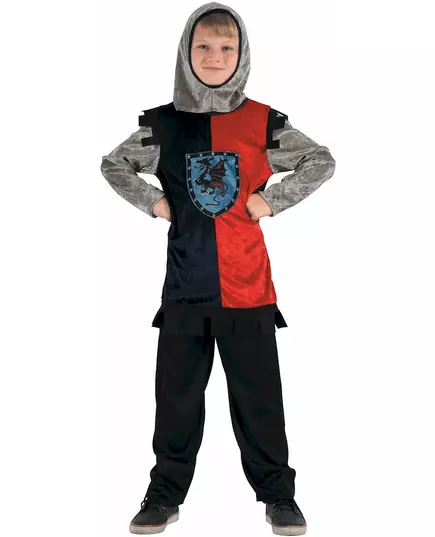 Drakriddare maskeraddräkt pojke, Storlek: 4-6 år (110-120 cm)