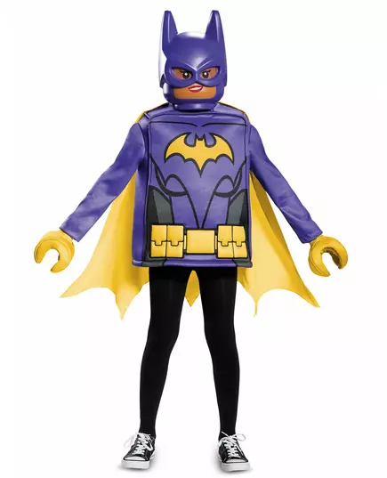Klassisk Batgirl LEGO movie®-maskeraddräkt barn, Storlek: 7-8 år (124 - 136 cm)
