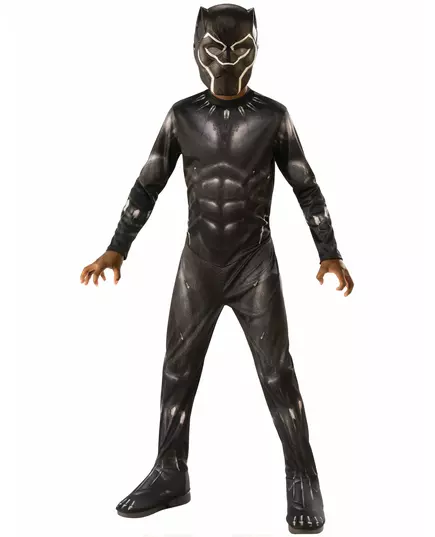 Klassisk Black Panther Infinity War™-maskeraddräkt pojke, Storlek: 9-10 år (134 till 140 cm)