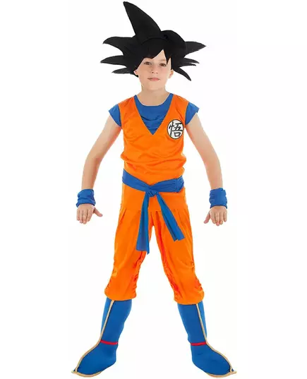 Goku Saiyan Dragon ball Z™-maskeraddräkt barn, Storlek: 9-10 år (140 cm)