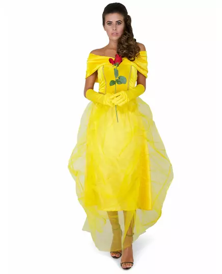 La Belle-prinsessmaskeraddräkt dam, Storlek: Medium