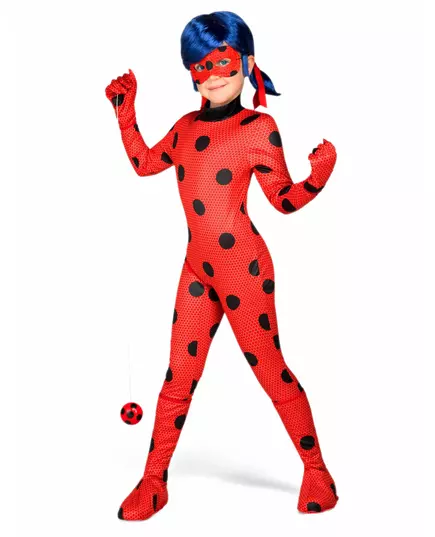 Komplett maskeraddräkt Ladybug Miraculous™ barn med tillbehör, Storlek: 9-11 år (140-148 cm)