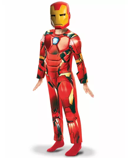 Lyxmaskeraddräkt Iron Man™ animerad serie pojke, Storlek: 5-6 år (110 till 116 cm)