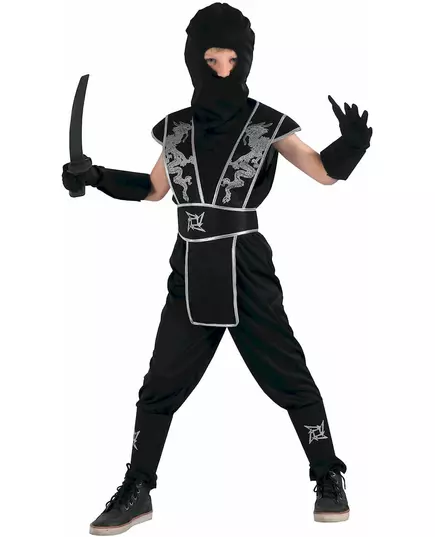Ninjastjärna Shuriken-maskeraddräkt pojke, Storlek: 10-12 år (130-140 cm)