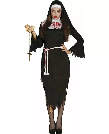 Demonisk nunnemaskeraddräkt vuxen, Storlek: X-Large (44-46)