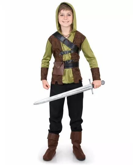 Robin Hood-maskeraddräkt pojke, Storlek: 9-10 år (140 cm)