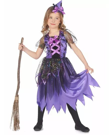 Maskeraddräkt stjärndammshäxa flicka, Storlek: 4-6 år (110-120 cm)