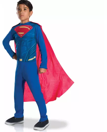 Klassisk Superman Justice League™-maskeraddräkt pojke, Storlek: 5-6 år (110 till 116 cm)