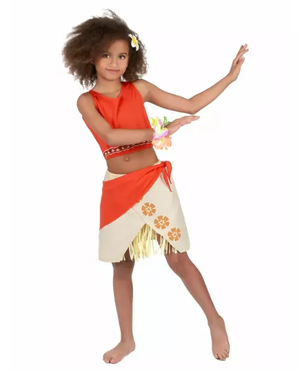 Hawaiimaskeraddräkt Korall flicka, Storlek: 10-12 år(L)