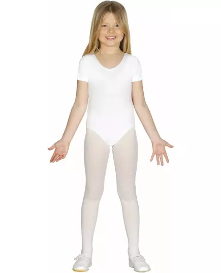 Vit kortärmad body för barn, Storlek: 5-6 år (110-115 cm)