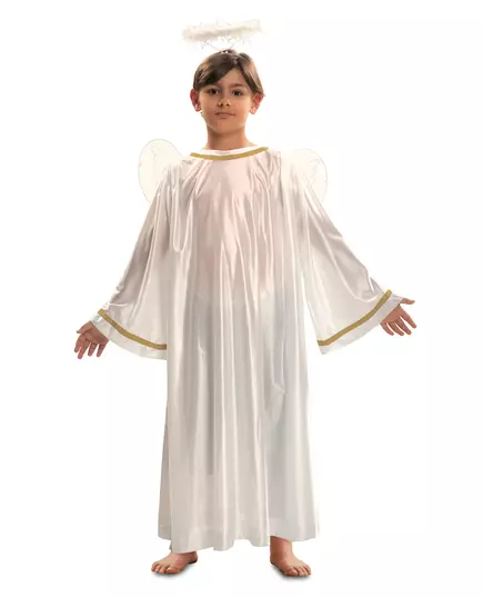 Vit änglamaskeraddräkt för barn, Storlek: 3-4 år (98-110 cm)