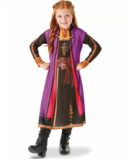 Anna Frost 2™-maskeraddräkt flicka, Storlek: 7-8 år(122-128 cm)