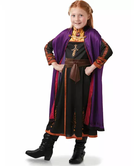 Klassisk maskeraddräkt Anna Frost 2™ flicka, Storlek: 7-8 år (122 till 128 cm)
